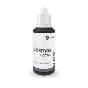 Pigmento cosmos de color negro para modelo 3d