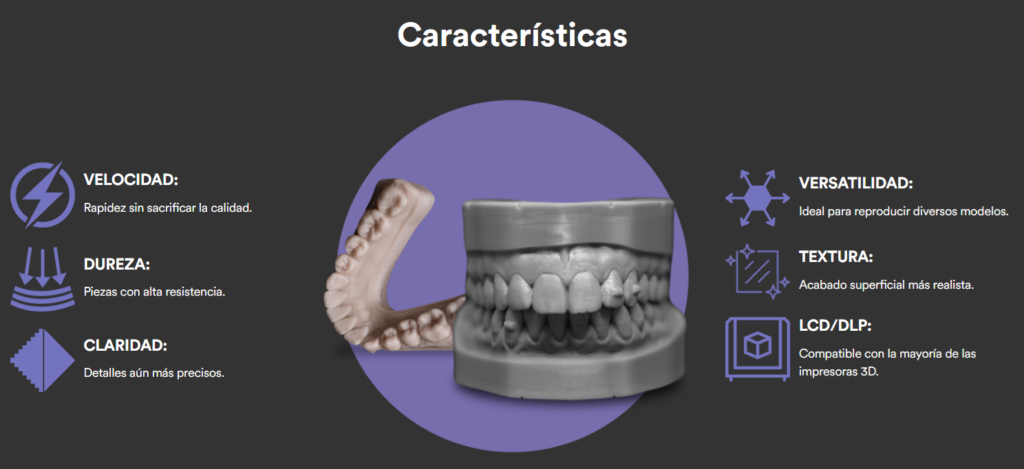  cosmos plus resina 3d para modelos para implantes y modelos de estudio termoformar alineadores