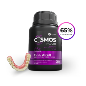 resina para definitivos cosmos plus full arch para puentes largos y arcada completa con carga cerámica bio crown voxelprint varseosmile