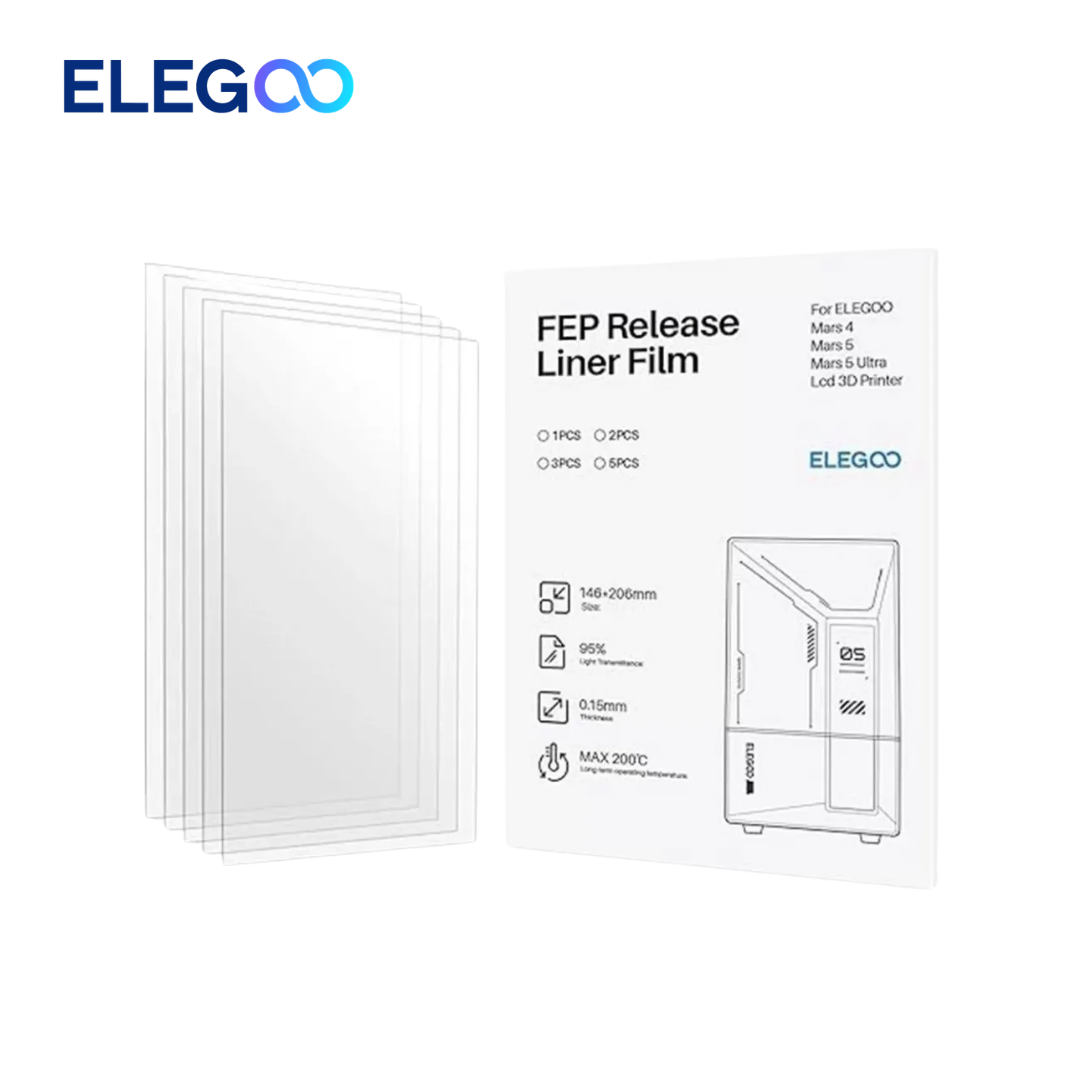 fep film repuesto elegoo mars 4, mars 5 y mars 5 ultra